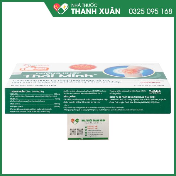 Dưỡng khớp Thái Minh bổ sung dưỡng chất cho khớp